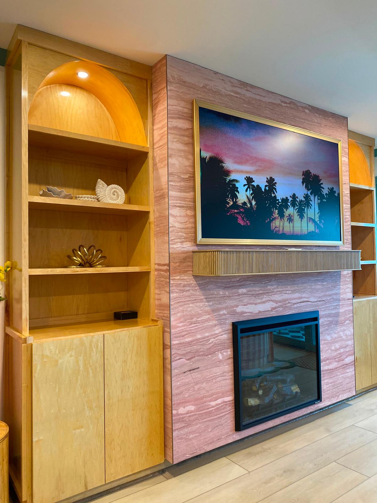 Built-In Bookshelves